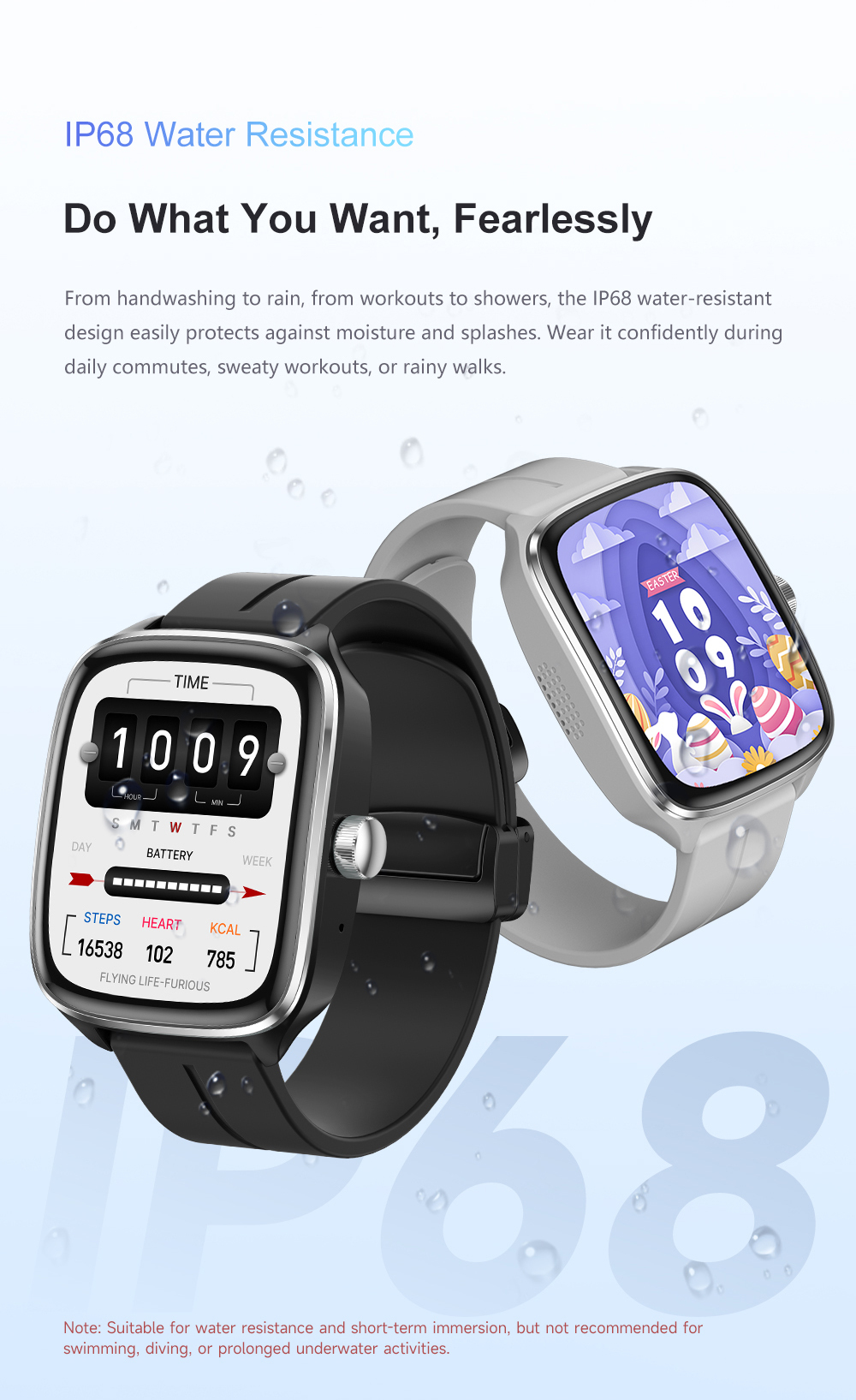 Wasserdichte Smartwatch mit Schlafmonitor 4