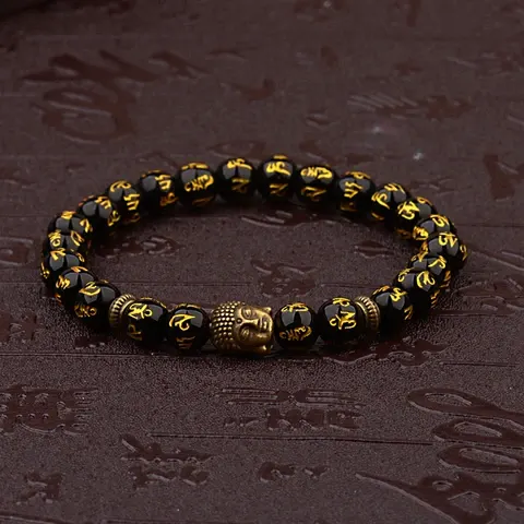 Geschnitztes Perlenarmband