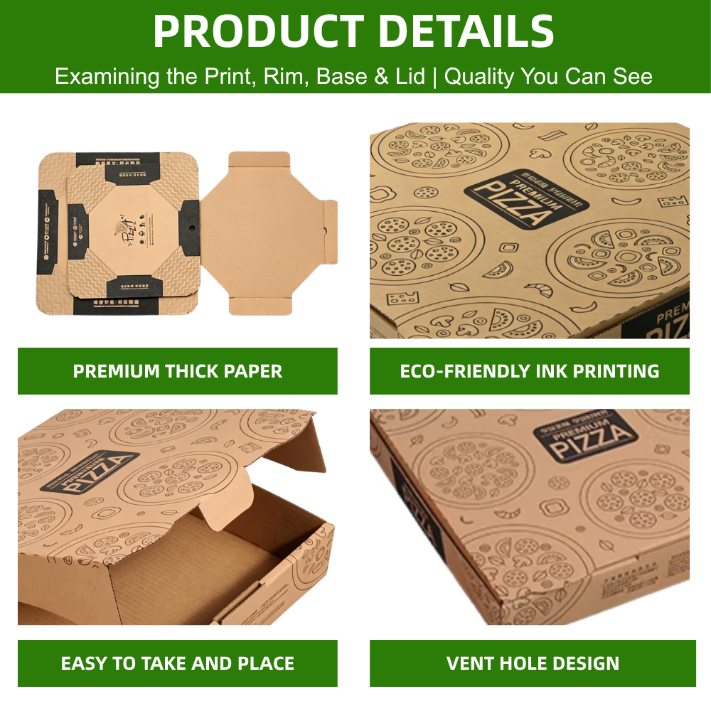 Kompostierbare Pizzakartons aus Kraftpapier 4