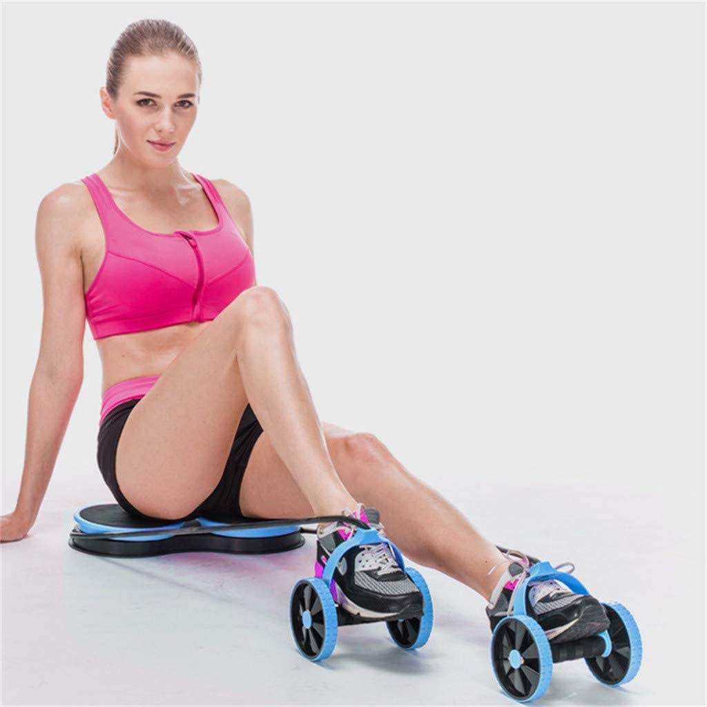 Bauchtrainer Doppelrad mit Hantelgriff 4
