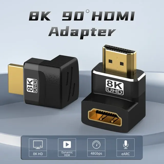 Rechtwinkliger HDMI-2.1-Adapter, 90 und 270 Grad 3