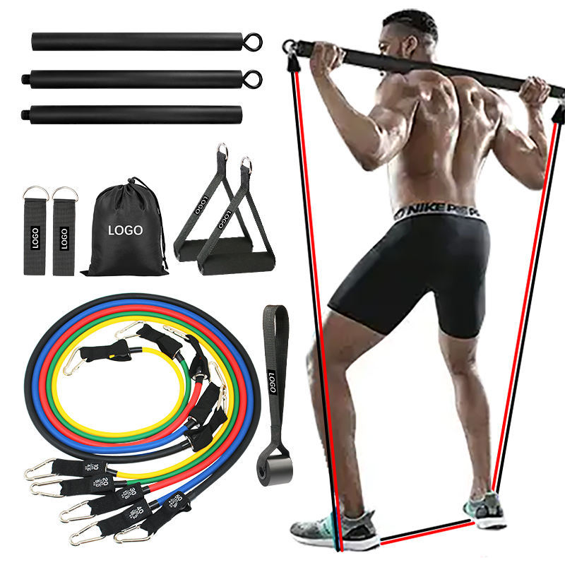 12-teiliges TPE-Widerstandsbänder-Set