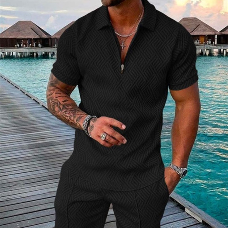 Herren Casual Kurzarm Sportshirt locker 4