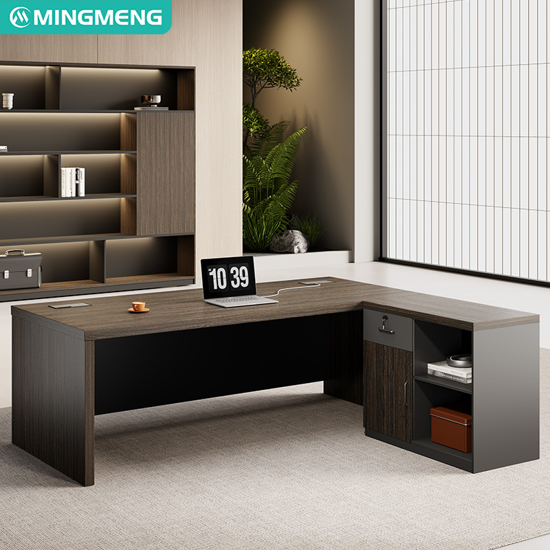 L-förmiges Büro-Set aus Tisch und Stuhl 4