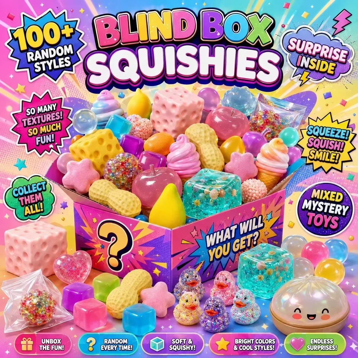 Langsam aufsteigende Squishy-Figuren-Set 2