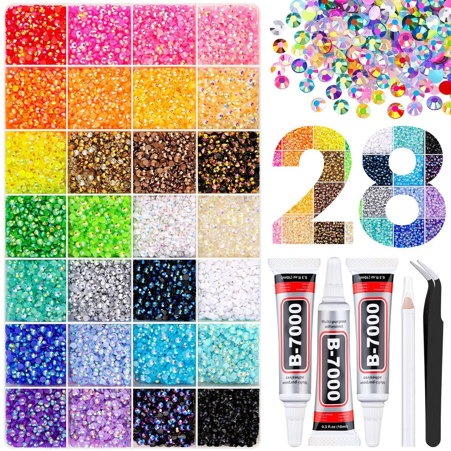 Strass-Nagelkit mit 42 Mustern 3
