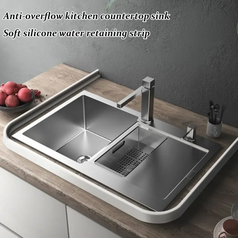 Selbstklebender Silikon-Wasserstopper 2