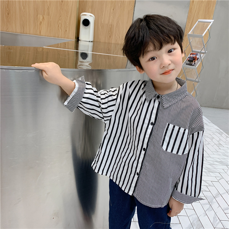 Gestreiftes Langarmshirt für Kleinkinder