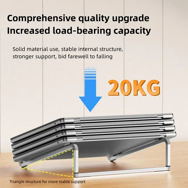 Zusammenklappbarer Aluminium-Laptopständer, verstellbar 3