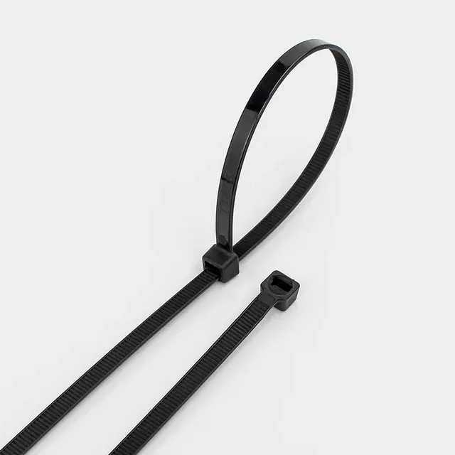 Schwarze Nylon-Kabelbinder, 100 Stück 2