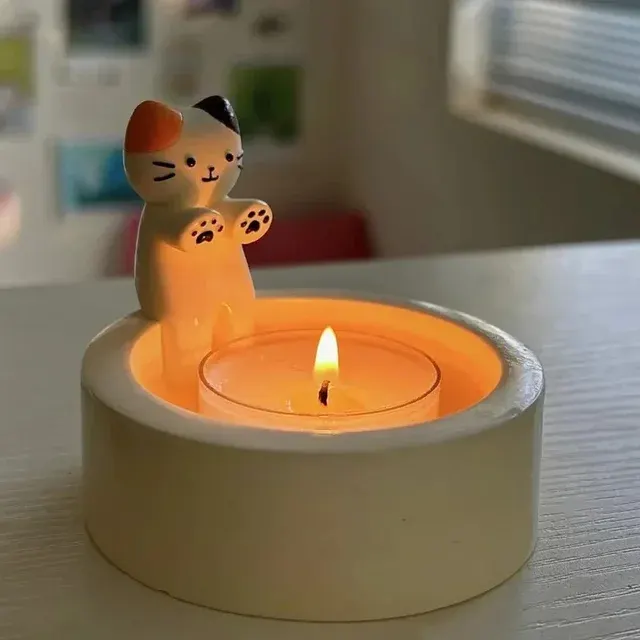 Katzen-Kerzenhalter 3