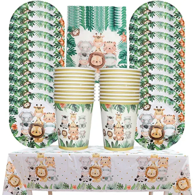 Dschungel Partygeschirr Set 2