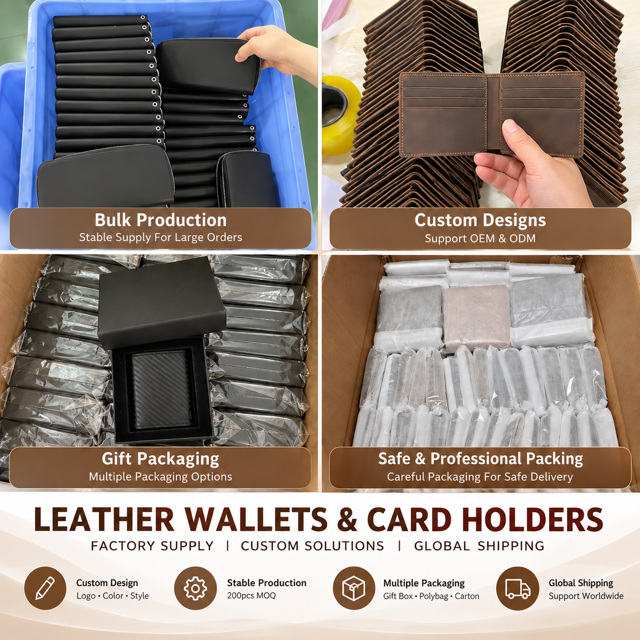 Slim RFID-Herrenbrieftasche aus Echtleder 4