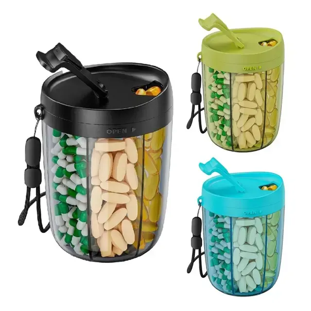 Pillenspender mit 6 Fächern 4
