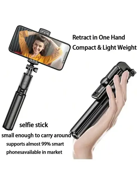 Selfie-Stick mit Stativ und Fernbedienung 4