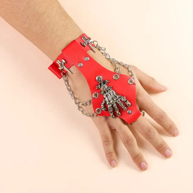 Gothic-Lederarmband 1