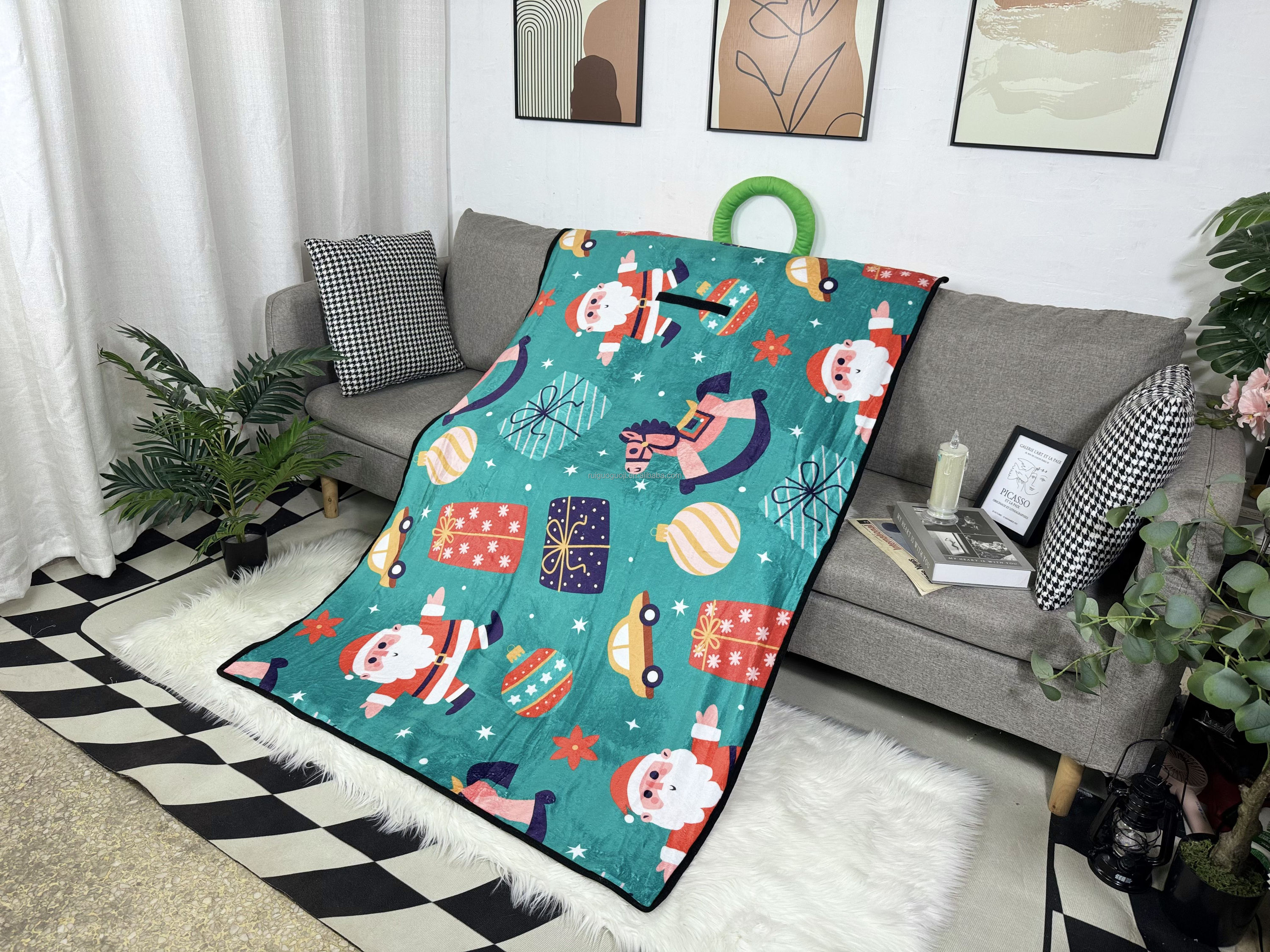 Doppelseitig bedruckte Fleecedecke 4