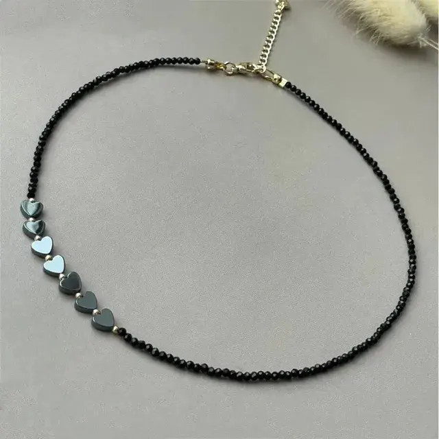 Herz-Kristall-Perlenkette 4