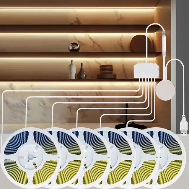 COB-LED-Streifen mit Touch-Dimmer, USB 5V 1