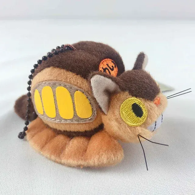 Cartoon Katzenbus Mini-Umhängetasche aus Plüsch 4