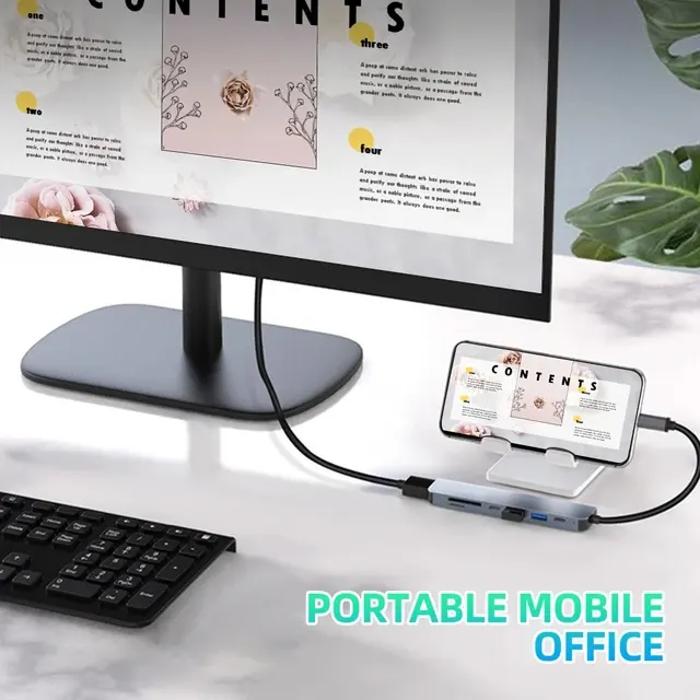 USB-C-Hub 4K HDMI mit SD-Kartenleser 4