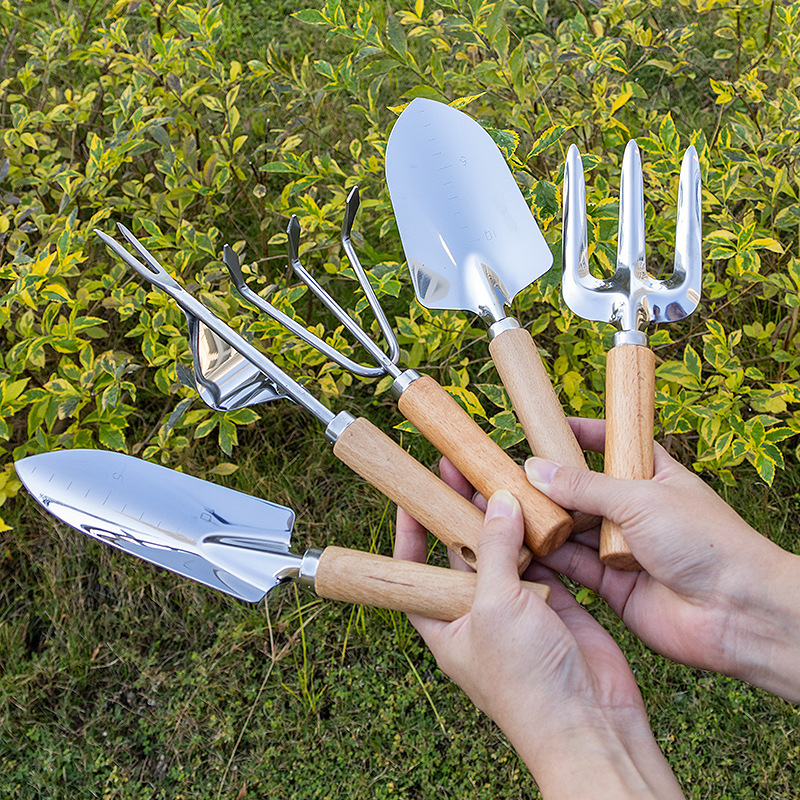 Gartenwerkzeug-Set mit Buchenholzgriff 3