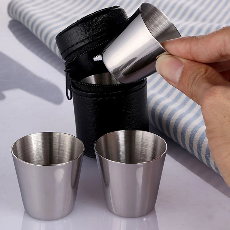 Edelstahlbecher-Set 4