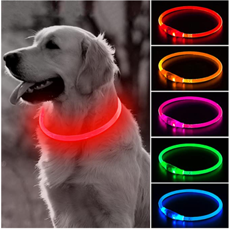 Wasserdichtes LED-Hundehalsband mit USB-Ladefunktion 2
