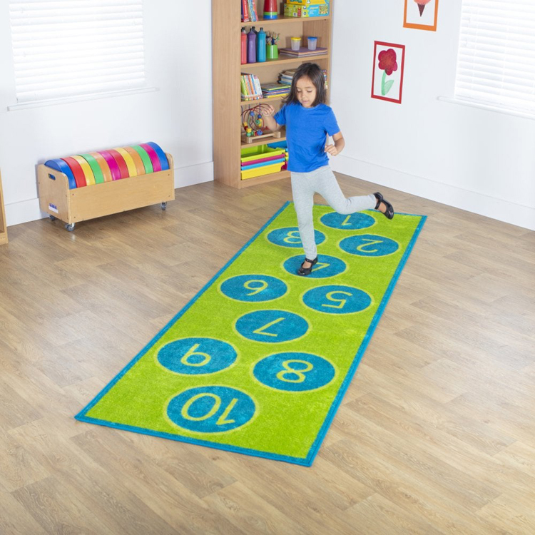 Hüpfkästchen-Teppich 3 m x 1 m, rutschfest 2