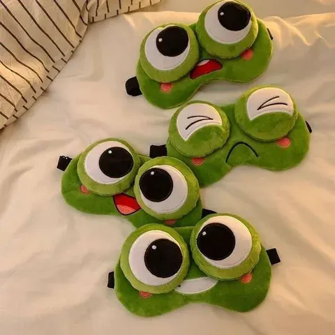 Schlafmaske mit Frosch-Motiv