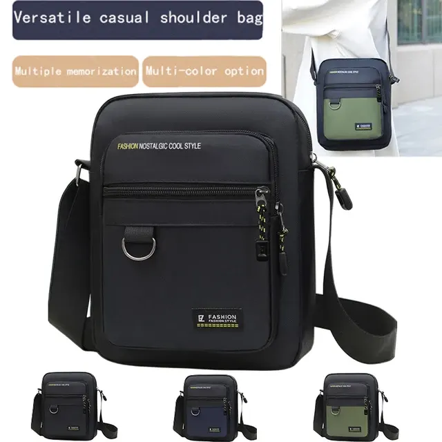 Wasserabweisende Nylon-Umhängetasche für Herren 2