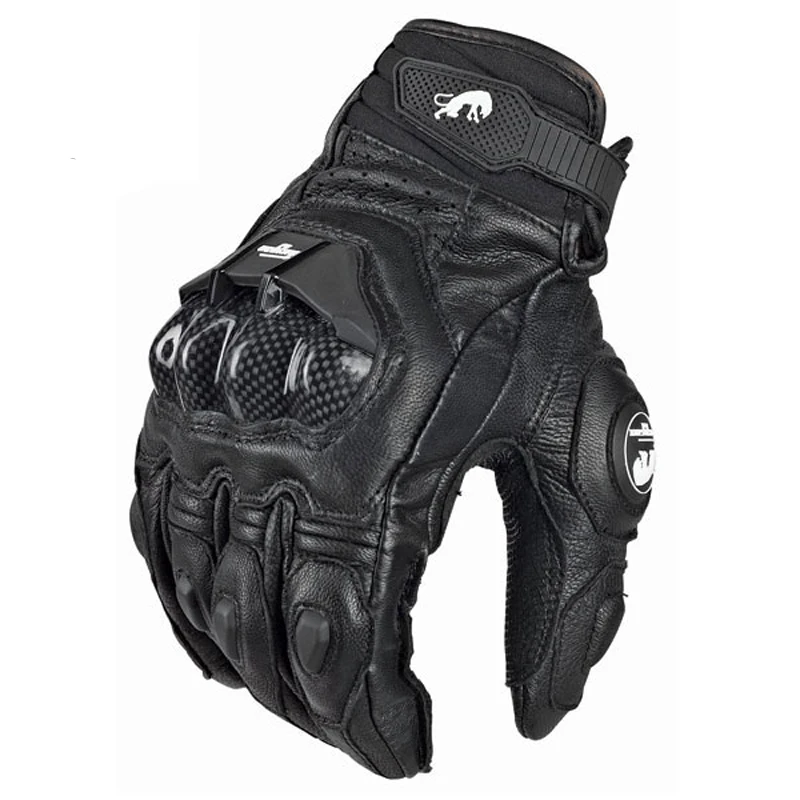 Leder-Motorradhandschuhe 2