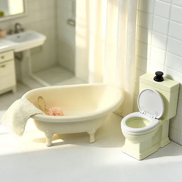 Miniatur-Puppenhaus Badezimmer 4