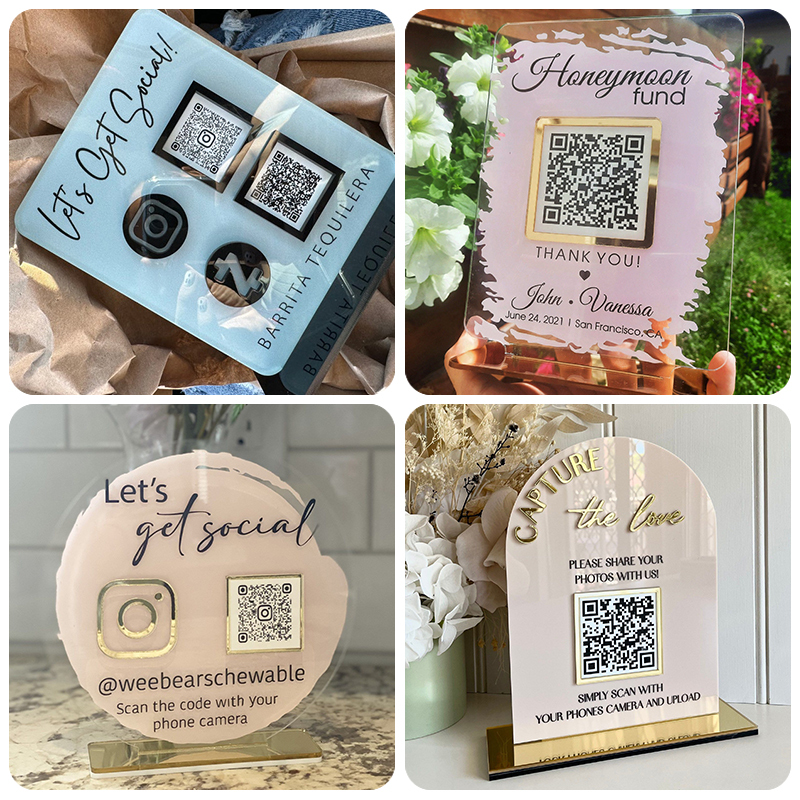 Acryl-Tischaufsteller für QR-Codes 2