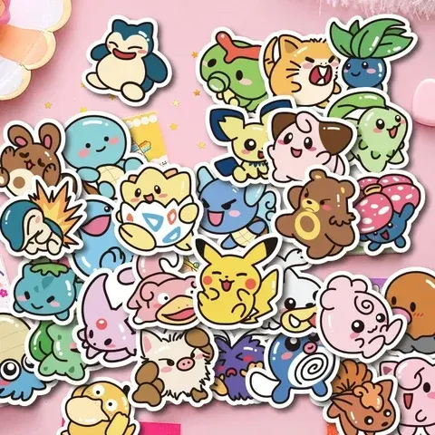 Kawaii-Anime-Sticker-Set, 50 Stück, Laptop