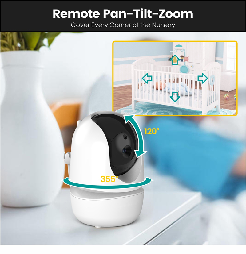 Babyphone-Kamera mit 4,3-Zoll-Display und Nachtsicht 4