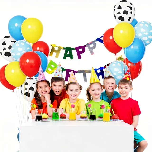 Wolken-Kuh-Luftballons für Babyparty 4