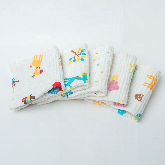 6-lagiges Musselin-Waschlappen-Set 25x25 cm 3