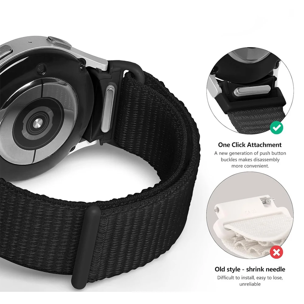 Nylon-Sport-Loop-Armband für Smartwatch 40 mm 4