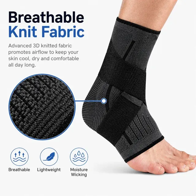 Verstellbare Knöchelstütze aus Strickstoff 1