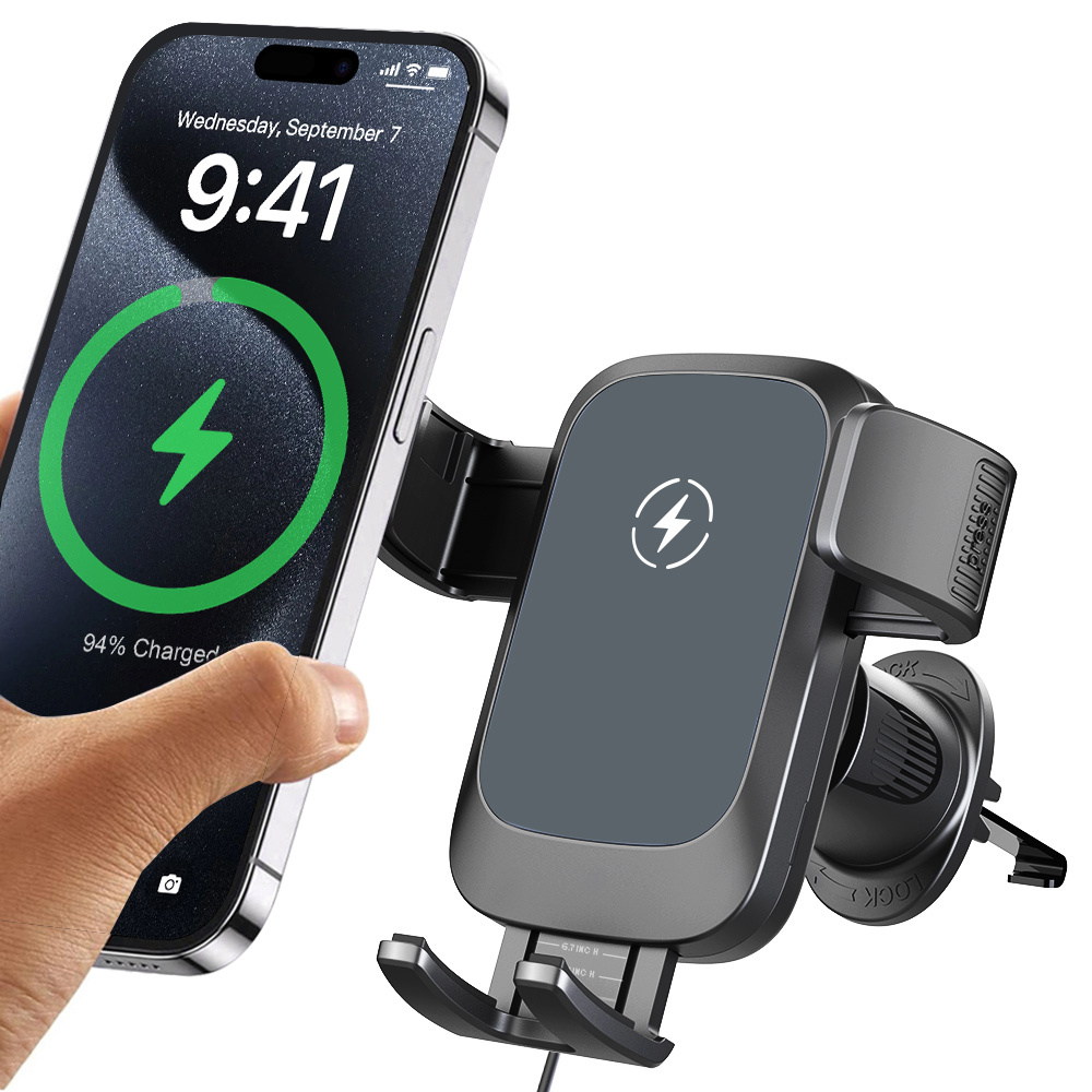 Auto-Handyhalterung mit 15W Wireless-Ladefunktion