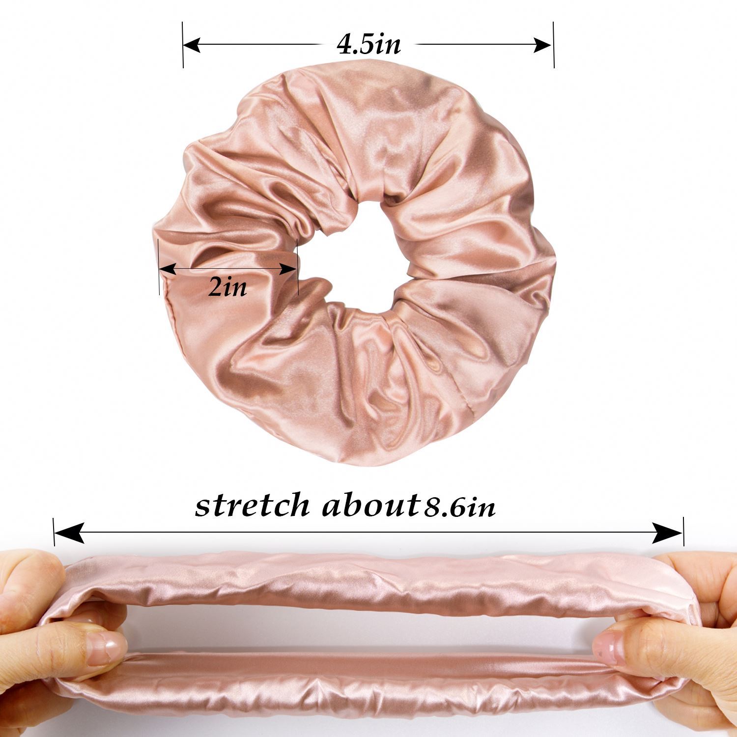 Koreanische Seiden Haarschleife Satin Scrunchies 2