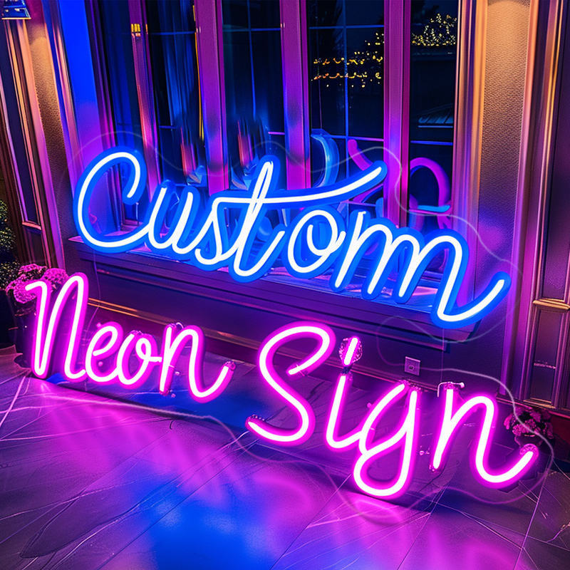 Neon-Schild mit Logo