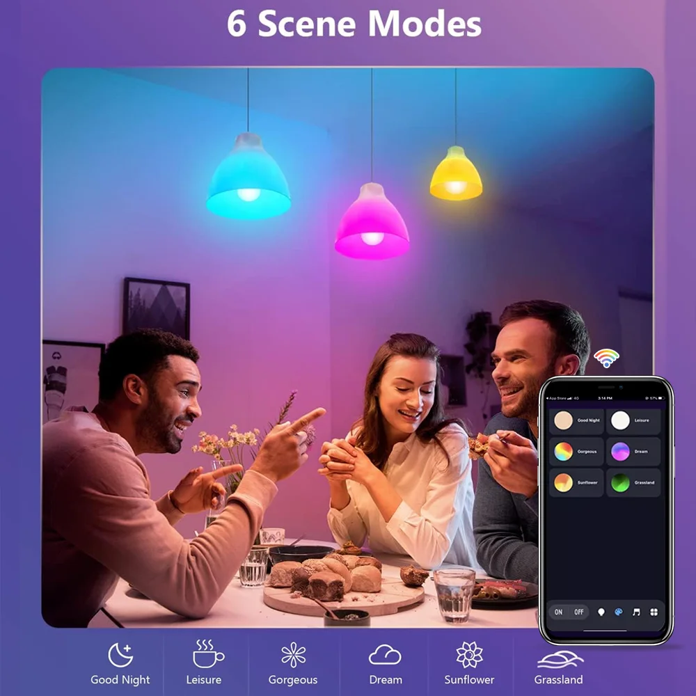 Smart-RGB-Glühbirne 4