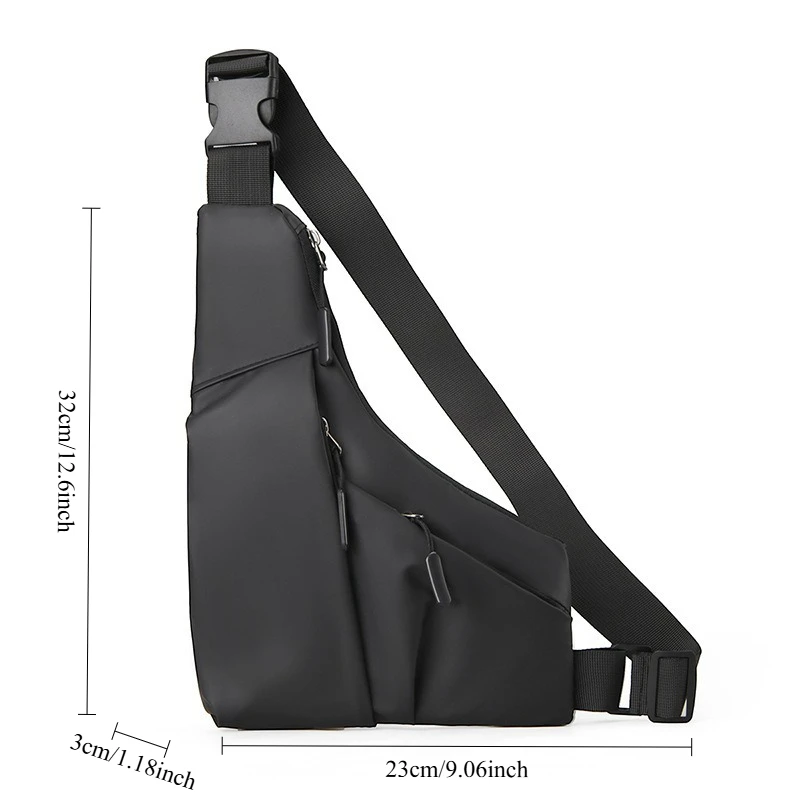 Mehrfarbige Herren-Brusttasche zum Umhängen 3