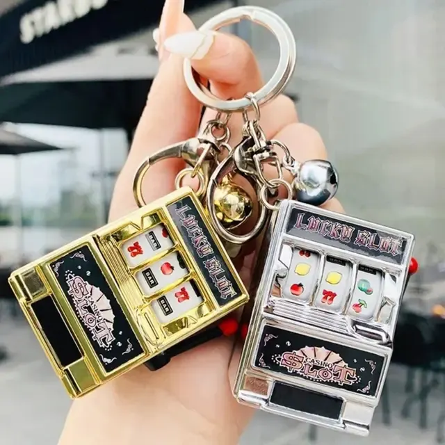 Mini-Spielautomat-Schlüsselanhänger mit Obst-Motiv 4
