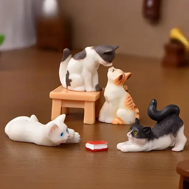 Harz-Mini-Katzenfigur 4