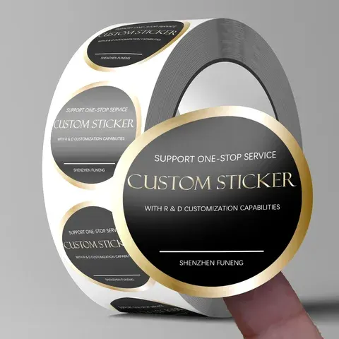 runder wasserfester Etikett