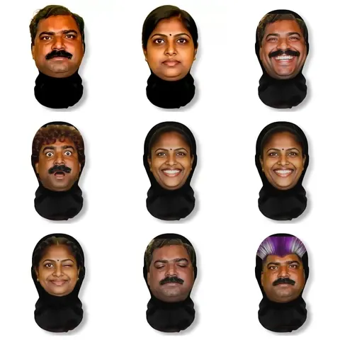 Lustige Gesichtsmaske