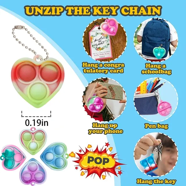 Fidget-Spielzeug Schlüsselanhänger 4